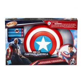 Nerf Escudo Lanzadardos Capitán América