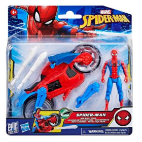 Moto Arácnida Con Figura Spiderman