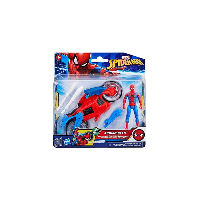 Moto Arácnida Con Figura Spiderman
