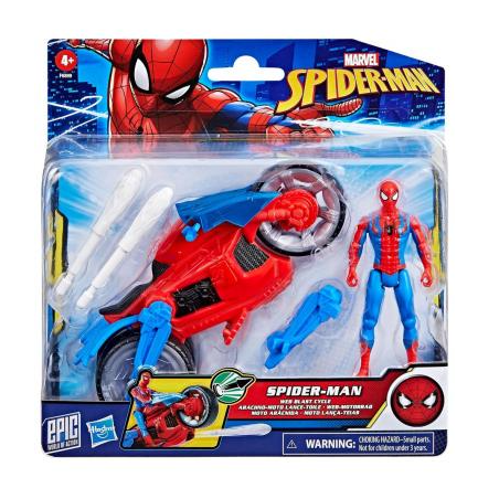 Moto Arácnida Con Figura Spiderman