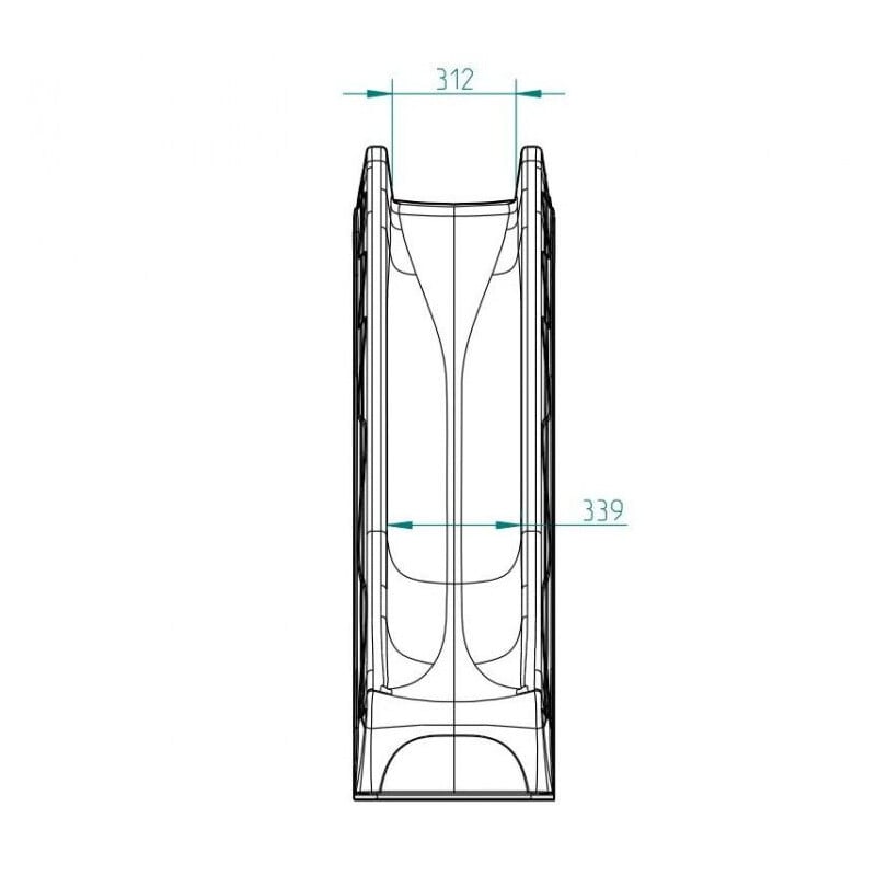 Rampa de tobogán MASGAMES XL (altura 150 cm) Fucsia 