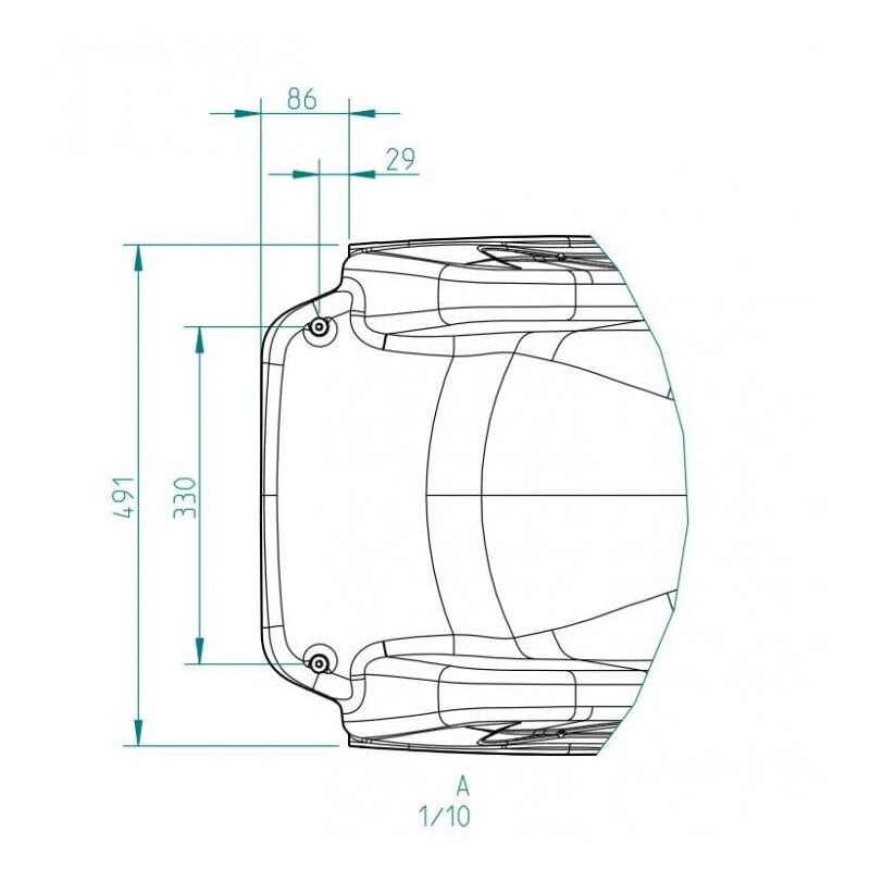Rampa de tobogán MASGAMES XL (altura 150 cm) Fucsia 