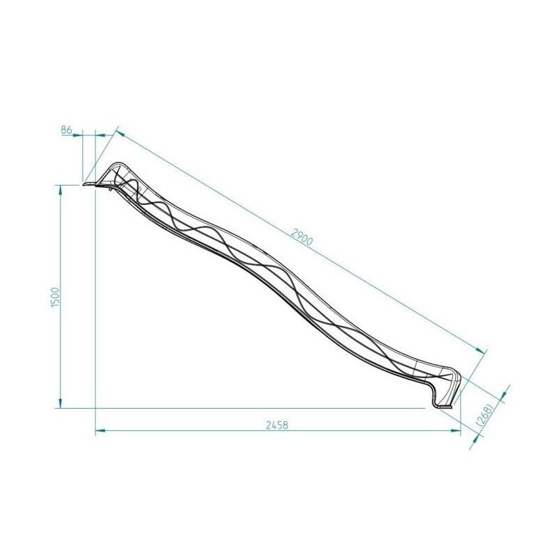 Rampa de tobogán MASGAMES XL (altura 150 cm) Fucsia 