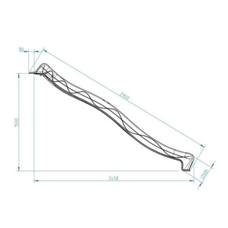 Rampa de tobogán MASGAMES XL (altura 150 cm) Fucsia 