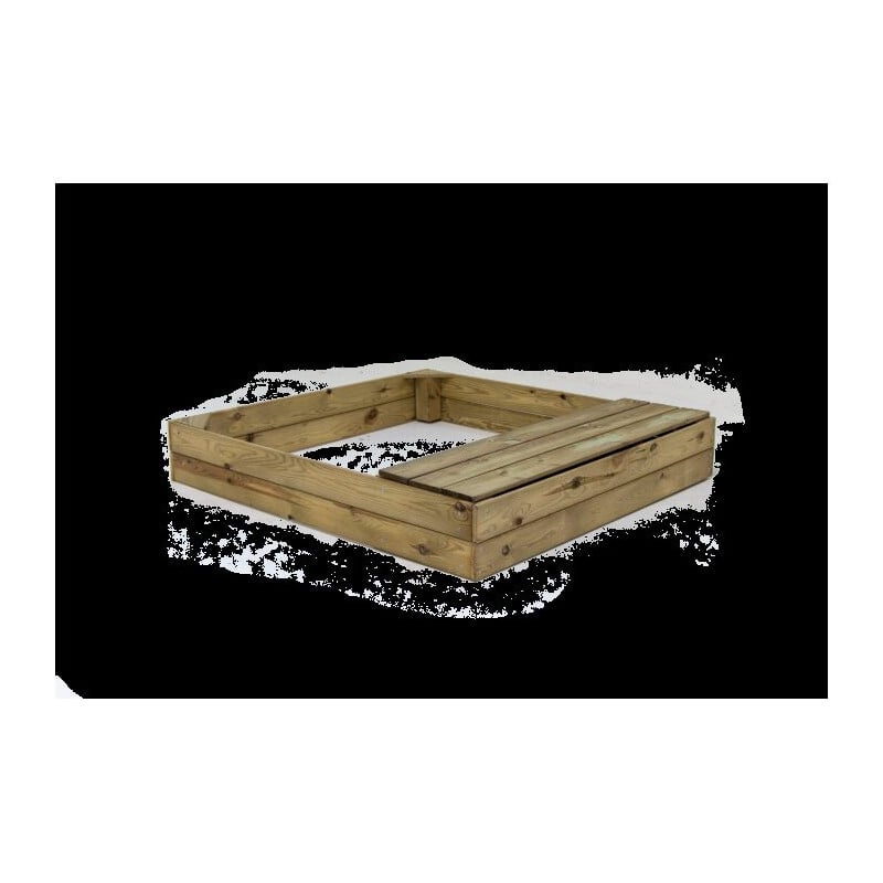 Arenero de madera Masgames KASSI con cajón-banco 