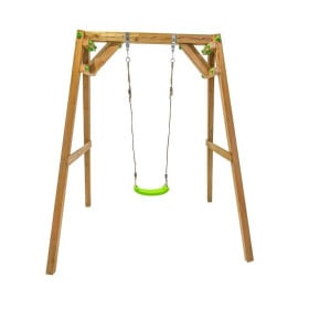 Columpio individual de madera cuadrada Masgames XYLO XL 
