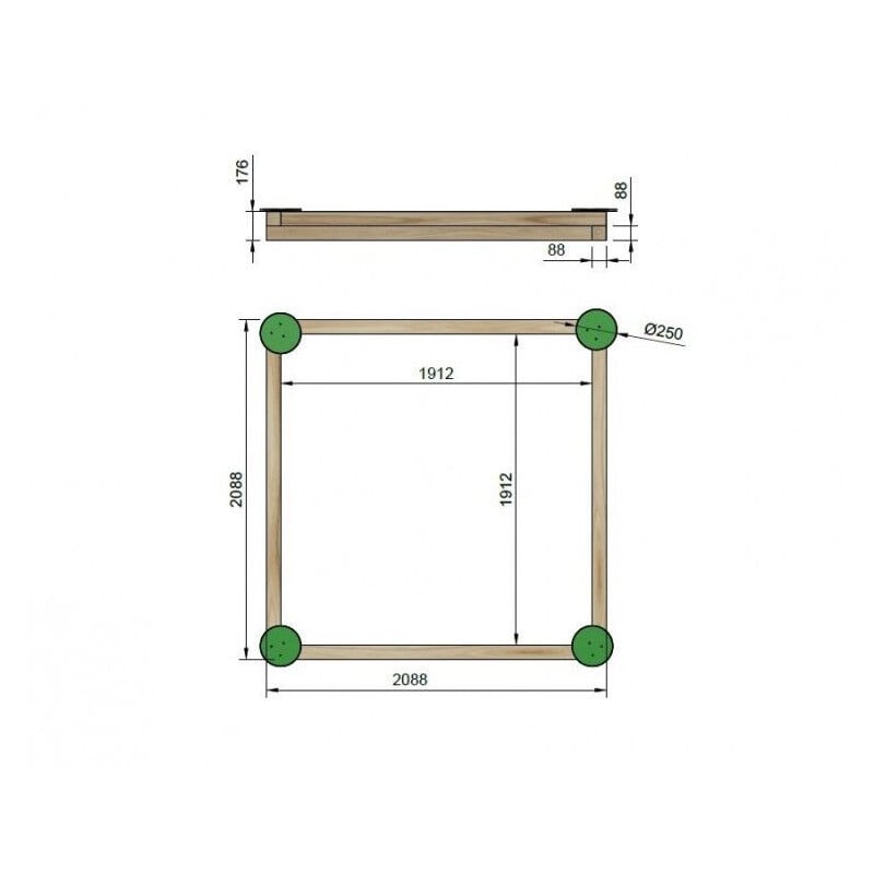 Arenero de madera Masgames SKOLI Horeca 