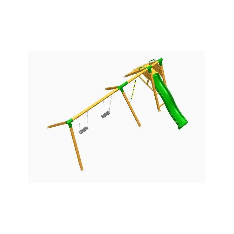 Parque infantil Masgames PEGASUS Dos asientos planos  Superficie de hormigón (atornillado)