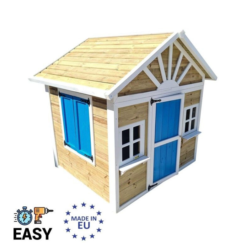 Casita infantil de madera por paneles Masgames VISBY 