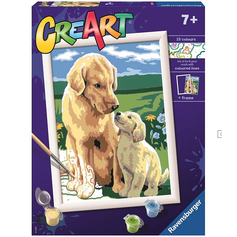 Creart Art Serie Trend Retriever En El Prado De Ravensburger