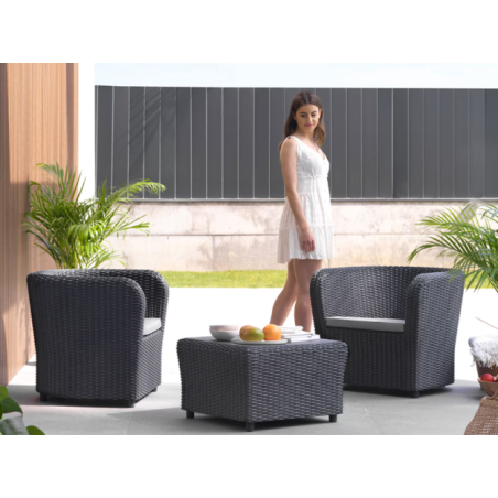 Set Jardín Nova Balcony Grafito