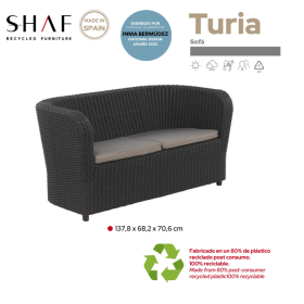 Sofá Nova 2 Plazas Grafito 2