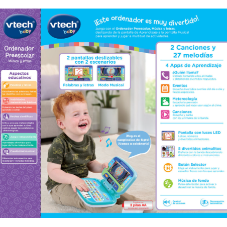 Ordenador Preescolar Música Y Letras