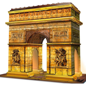 Puzzle 3D Arco Del Triunfo Noche 242 Pzs De Ravensburger 2