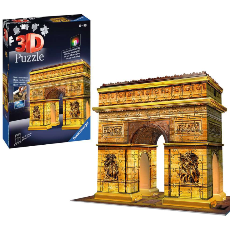 Puzzle 3D Arco Del Triunfo Noche 242 Pzs
