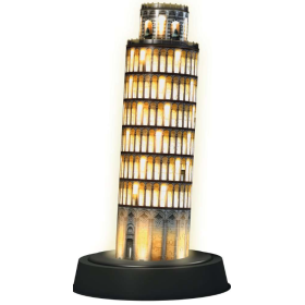Puzzle 3D Torre De Pissa Edición Noche 221 Pzs De Ravensburger 2