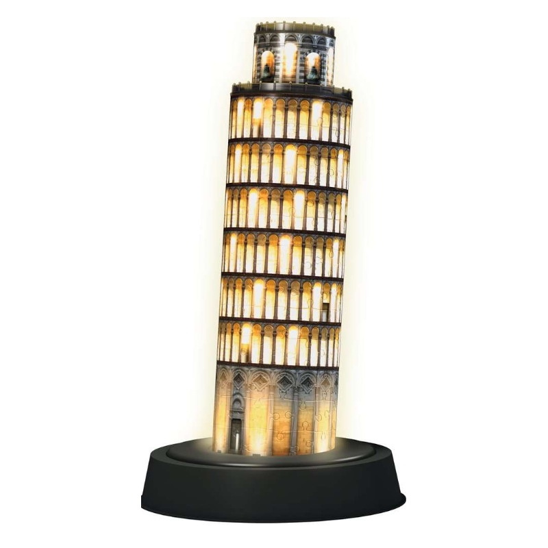 Puzzle 3D Torre De Pissa Edición Noche 221 Pzs