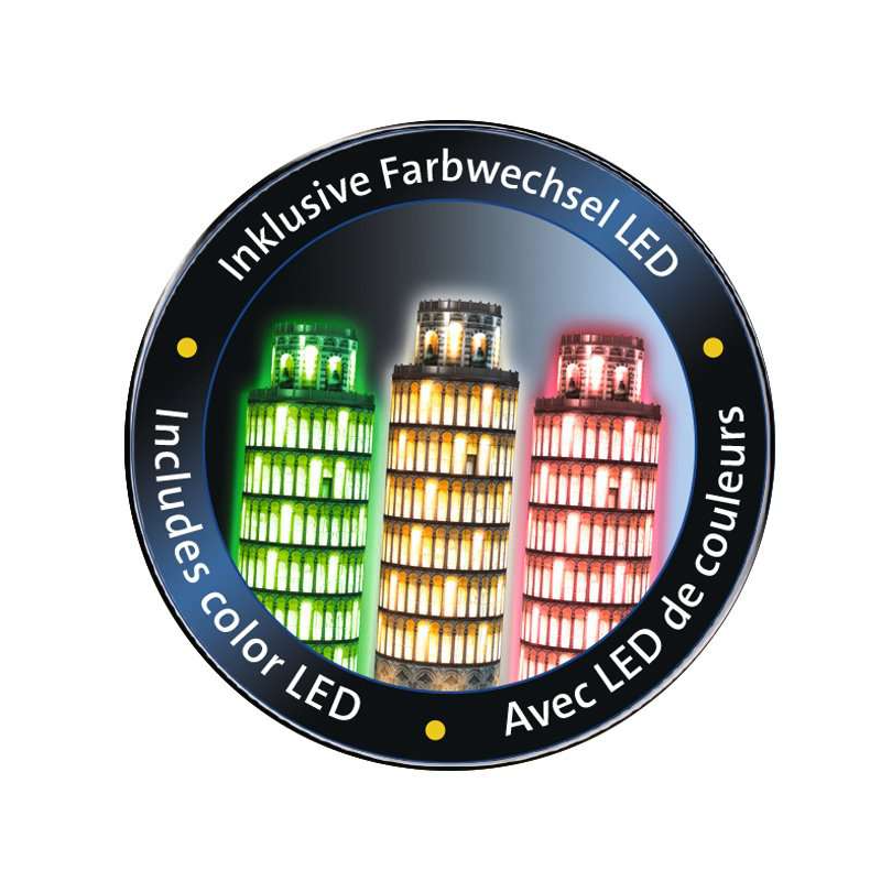 Puzzle 3D Torre De Pissa Edición Noche 221 Pzs