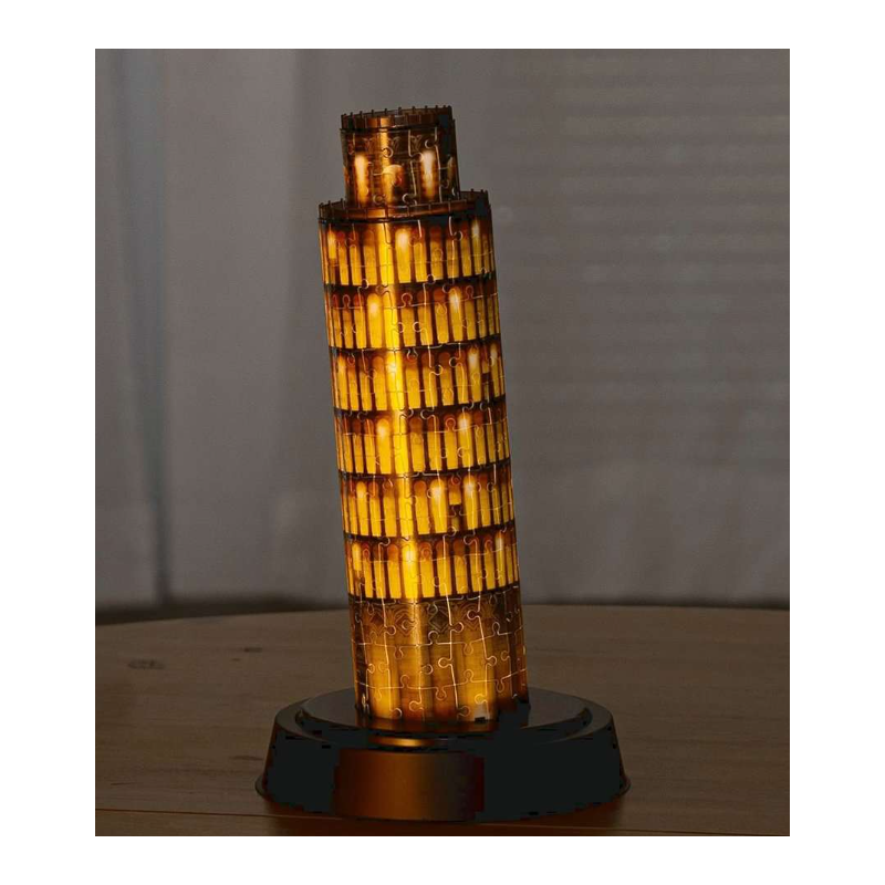 Puzzle 3D Torre De Pissa Edición Noche 221 Pzs