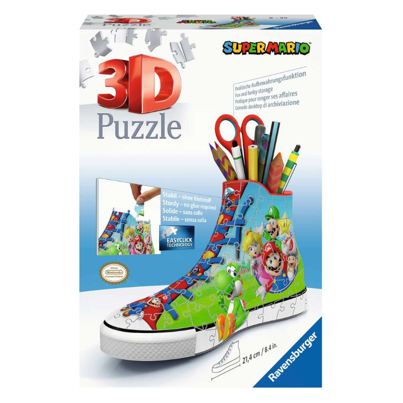 Puzzle 3D Sneacker Mario Bros 112 Pzs De Ravensburger