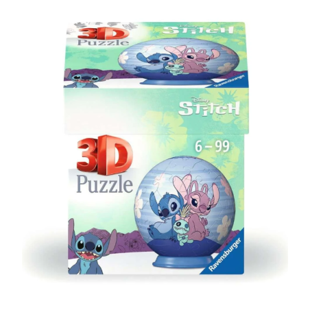 Puzzle 3D Bola Stitch Y Angel 54 Pzs De Ravensburger