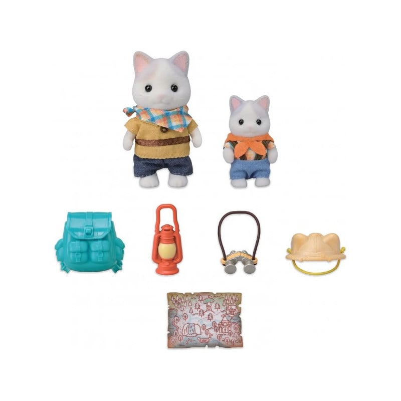 Sylvanian Families Set de Exploradores Hermanos Gato Latte