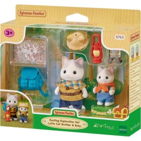 Sylvanian Families Set de Exploradores Hermanos Gato Latte