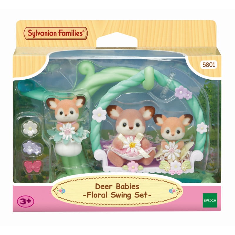 Sylvanian Families Bebé Ciervo Columpio Floral