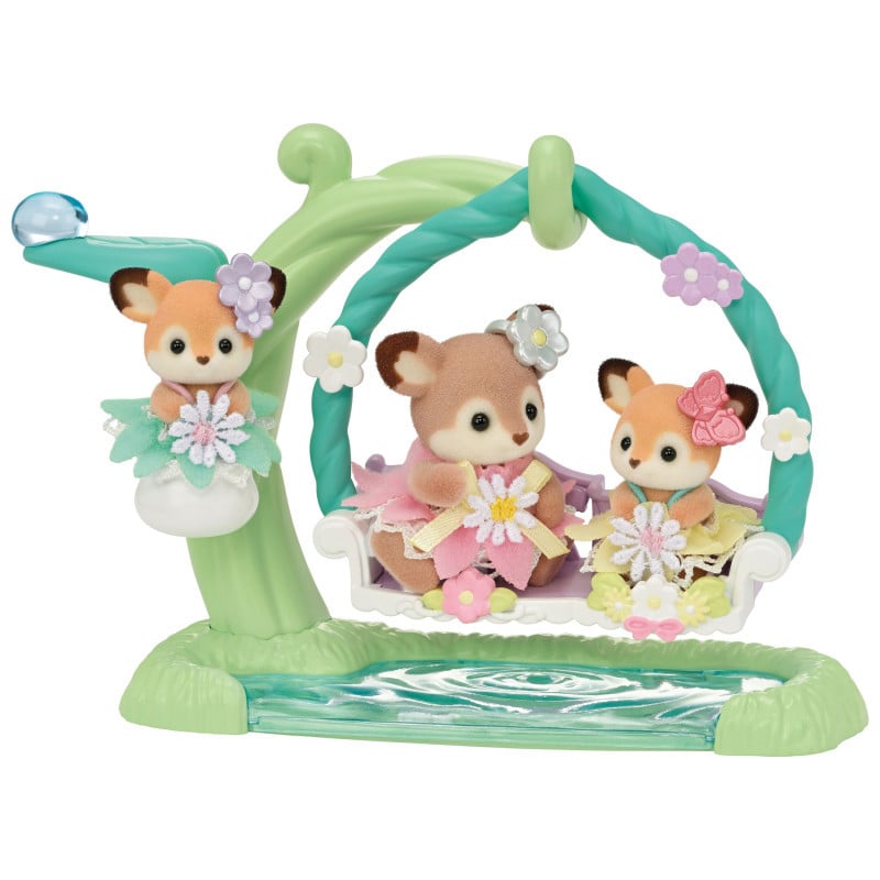 Sylvanian Families Bebé Ciervo Columpio Floral