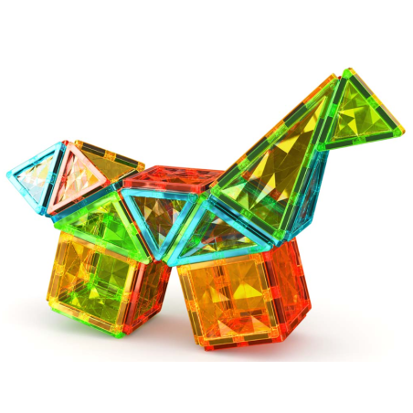 Geomag Magnetic Tiles Gems 44 Pcs