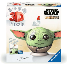 Puzzle 3D Bola Star Wars Grogu 77 Pzs De Ravensburger