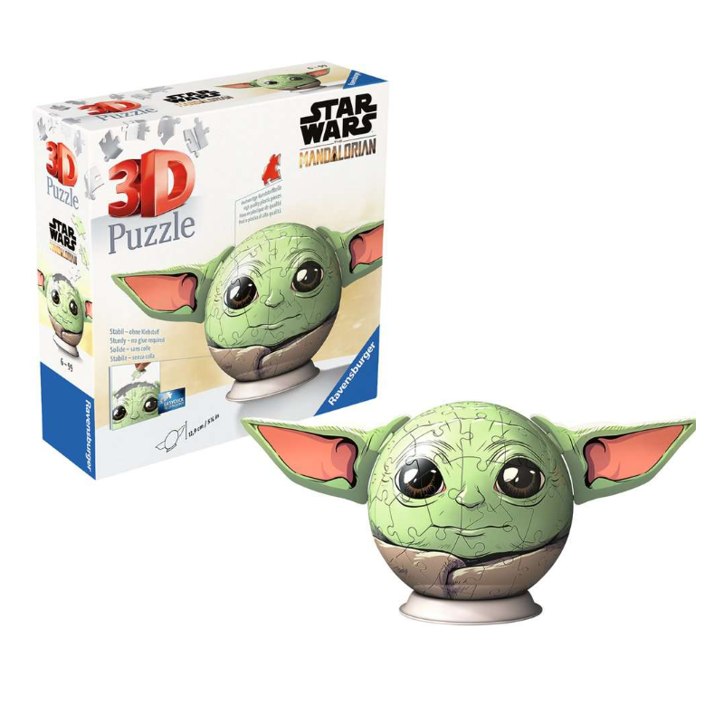 Puzzle 3D Bola Star Wars Grogu 77 Pzs