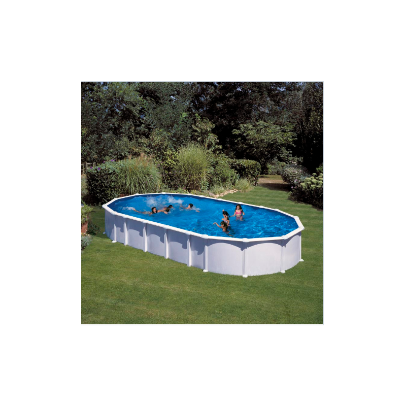 Piscina Ovalada Haiti Blanca 1000x550x132 cm