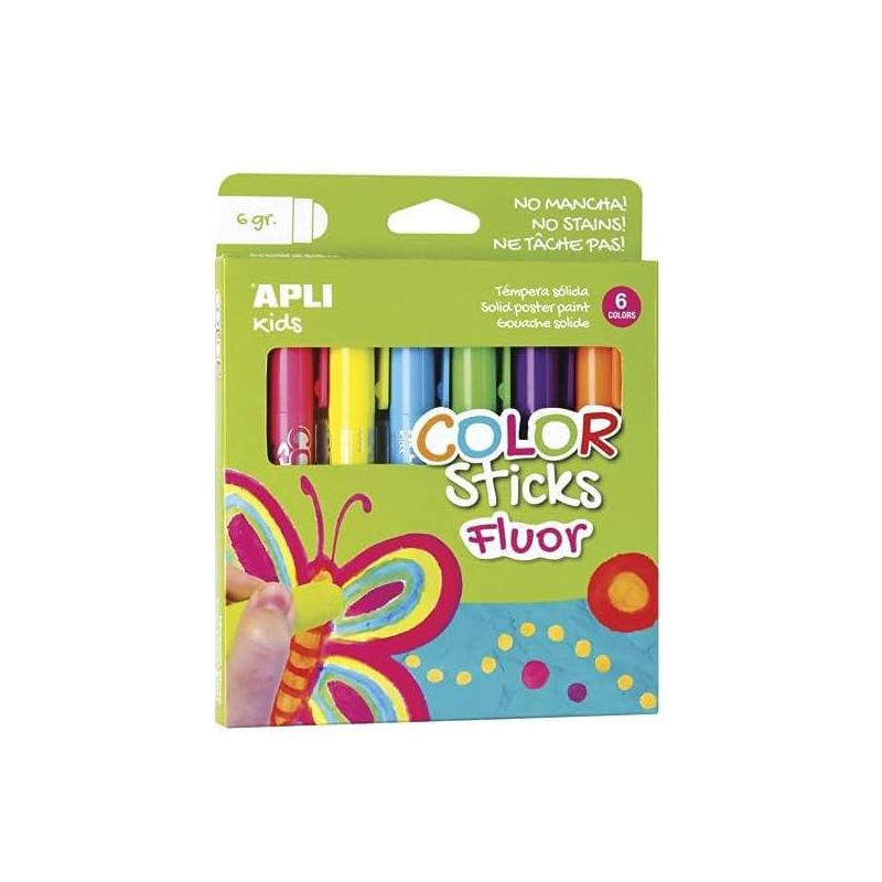 Color Stick Color Surtidos Fluor 6 Ud De Apli