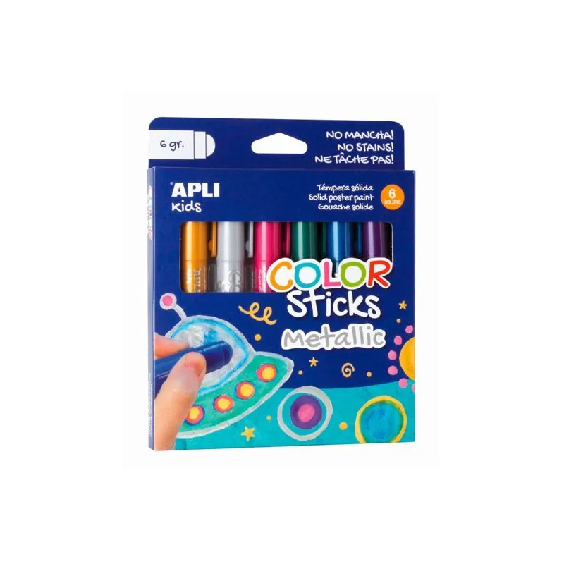 Color Sitck Colores Surtidos Metal 6 Ud