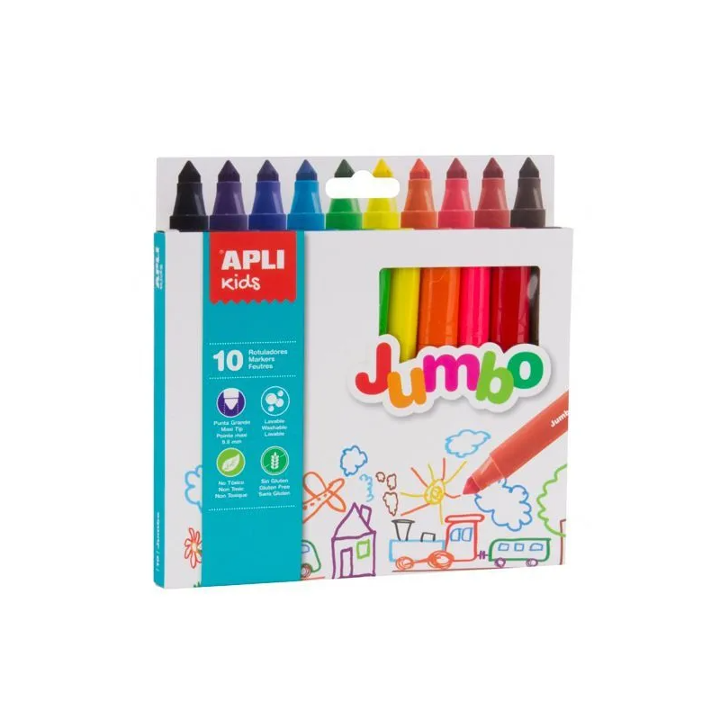 Rotuladores Jumbo 10 Uds