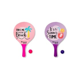 Palas Tenis Playa Madera Con Pelota