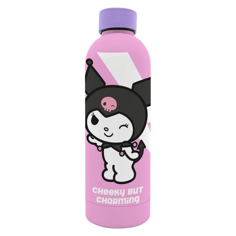 Botella Acero Inoxidable Kuromi 800 Ml.
