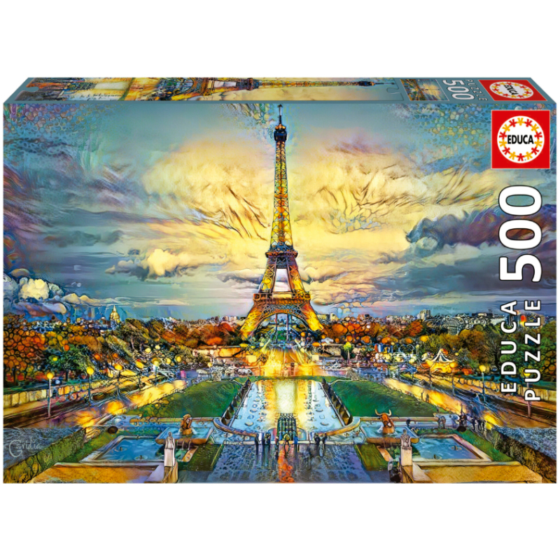 Puzzle Torre Eiffel 500 Pzs De Educa