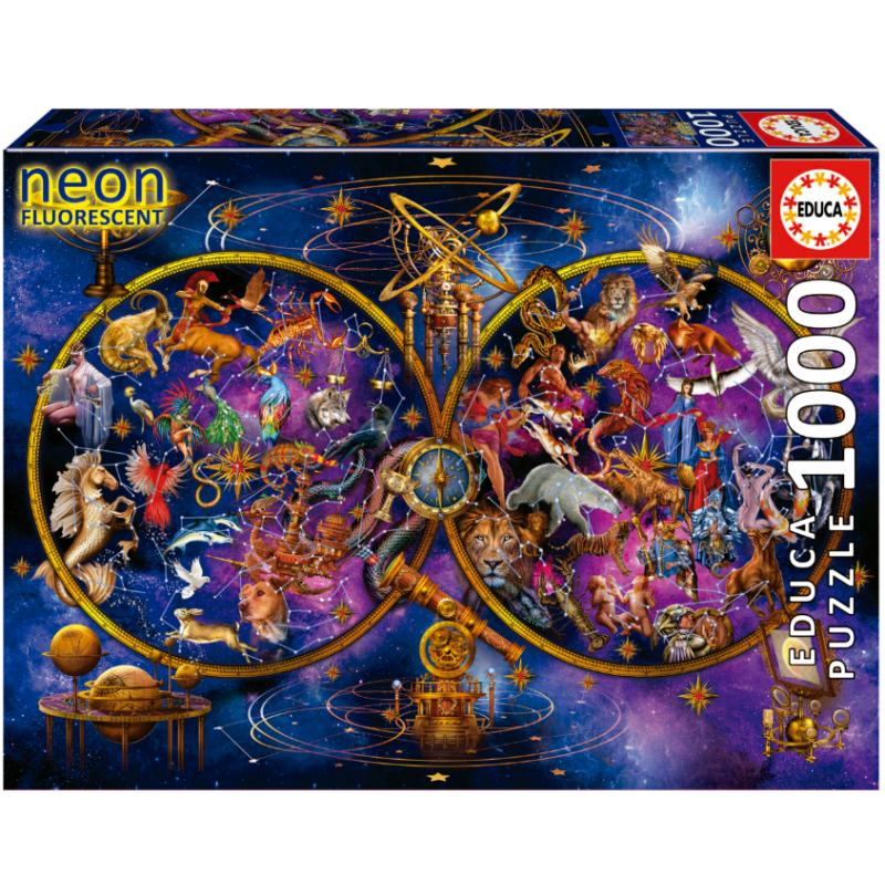Puzzle Constelaciones Neón 1000 Pzs De Educa