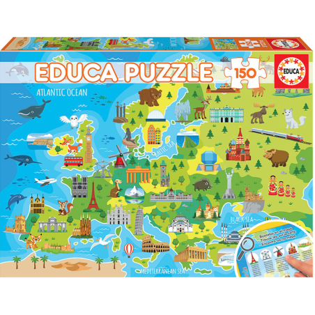 Puzzle Mapa De Europa 100 Pzs De Educa