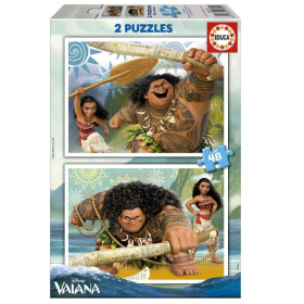 Puzzle Vaiana 2x48 Pzs