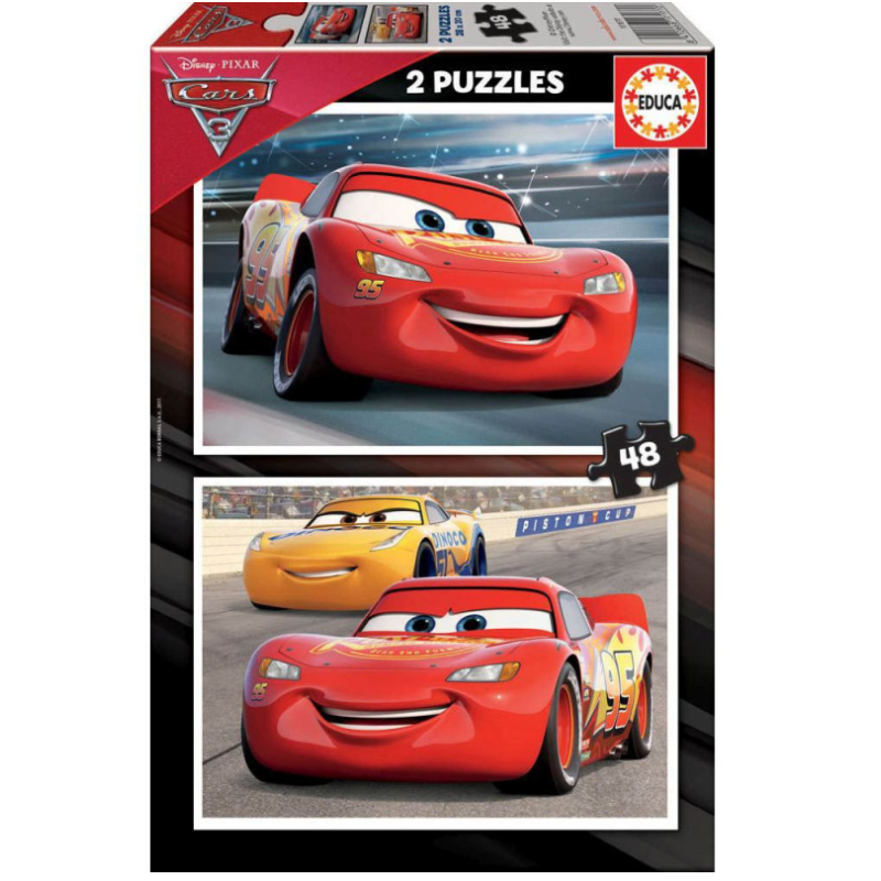 Puzzle Cars 3 2x48 Pzs De Educa