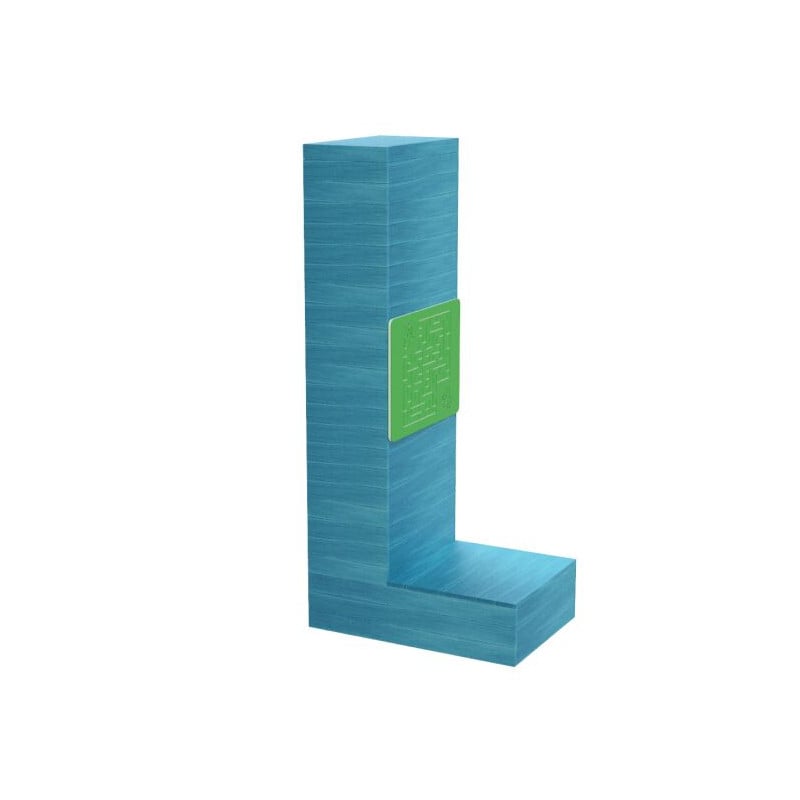 Letras Gigantes Masgames ALPHAPLAY con panel de juegos color natural 