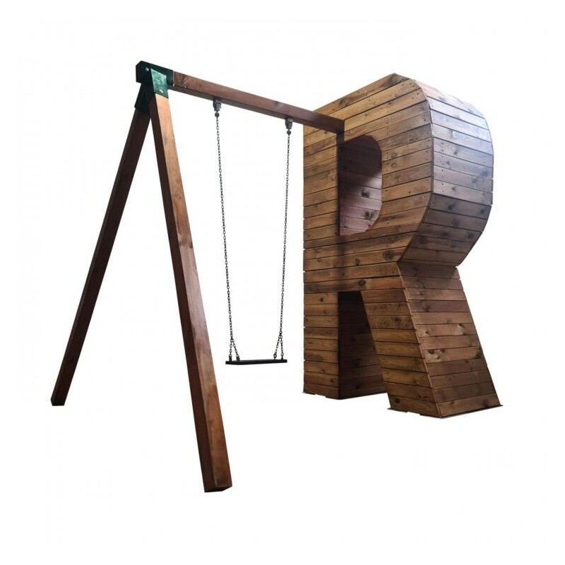 Letras Gigantes Masgames ALPHAPLAY con columpio color natural 