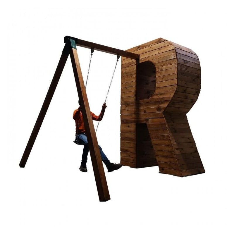 Letras Gigantes Masgames ALPHAPLAY con columpio color natural 