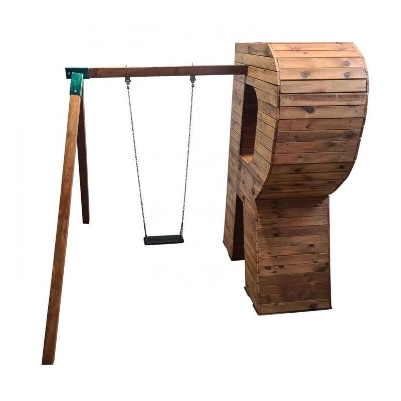 Letras Gigantes Masgames ALPHAPLAY con columpio color natural 