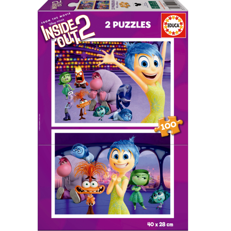 Puzzle Del Revés 2 2x100 Pzs De Educa