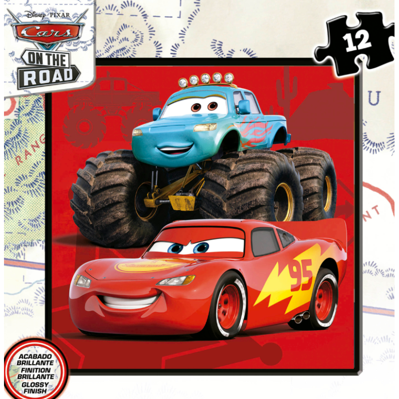 Puzzle Maleta Progresiva Cars 12/16/20/25 Pzs