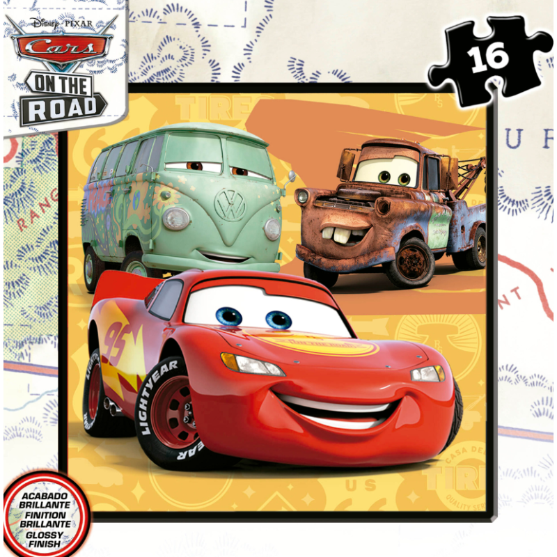Puzzle Maleta Progresiva Cars 12/16/20/25 Pzs